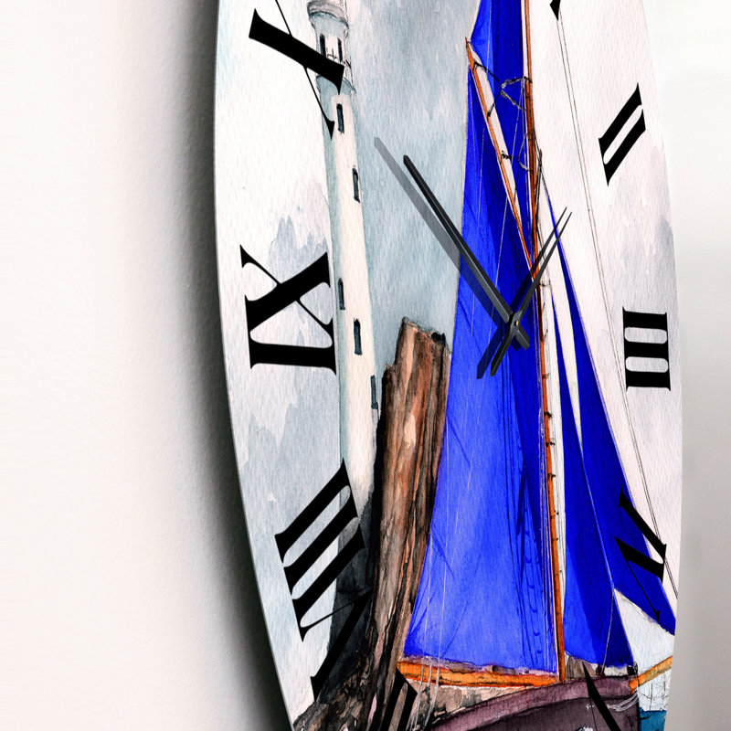 Horloge murale nautique et côtière, Surdimensionné