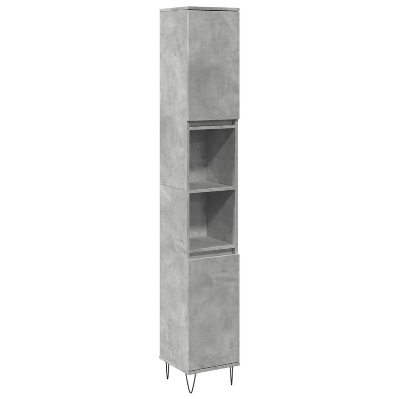 Brieonna Bathroom Cabinet, Concrete grey