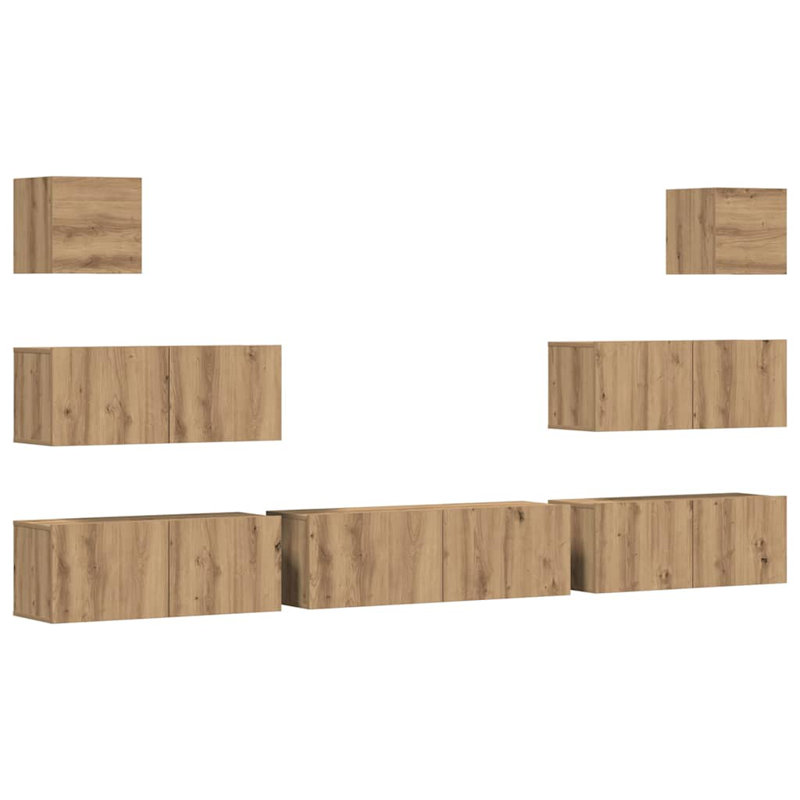 Axxton TV Stand for TVs up to 88", Artisan Oak, 100cm W