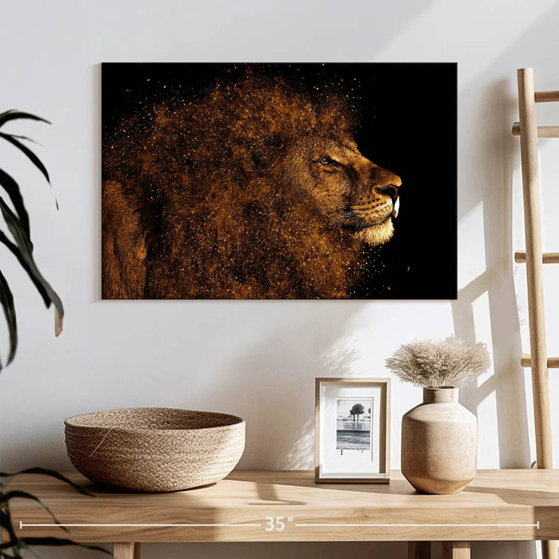Tête de lion Brampt, H 8 po x l 12 po