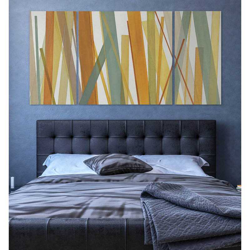 Summer Hayfield - reproduction multi-pièces sur toile, H 24 po x l 48 po x P 1,5 po