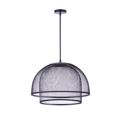 Luminaire suspendu géométrique 1 lumière DEL Sculptural