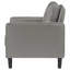 Fauteuil d'appoint gris avec accoudoirs rembourrés-504525894