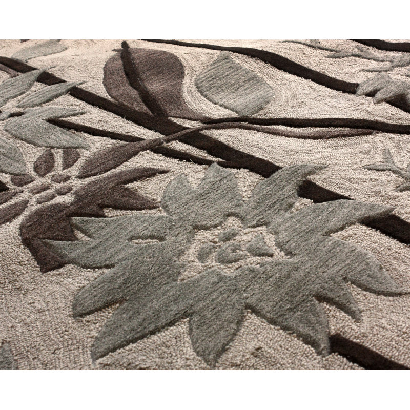 Tapis beige / gris Keisha Sara, Rectangle 7 pi 7,2 po x 9 pi 6 po