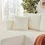 Canapé modulaire en forme de U de 132 po, canapé-lit Comfy avec poches latérales, canapé-lit en mousse à mémoire de forme minimaliste moderne en velours côtelé pour salon, aucun assemblage requis, beige