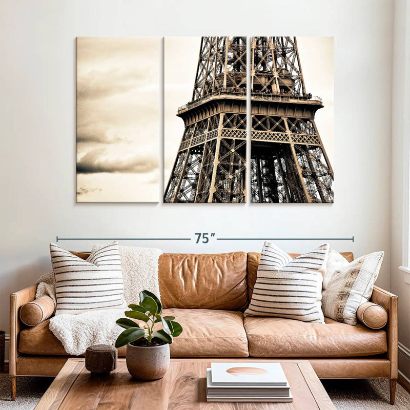 Lilie Eiffel photo rétro, H 42 po x l 65 po