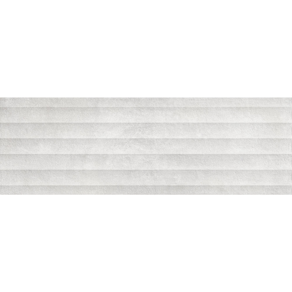 London Blanco Décor Series 12" x 36" Ceramic Wall Tile Keros 