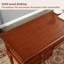 47.24"Brown Retro Rectangle Solid Wood Writing Desk,5-drawer-1576453853