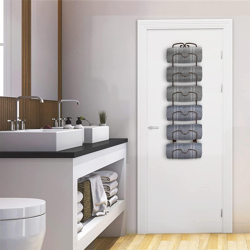 Beatris 6 Wall Mounted Required Towel Rack