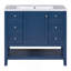 Meuble-lavabo élégant avec lavabo, tiroirs et armoire pour un décor de salle de bain fonctionnel et élégant.-117866883