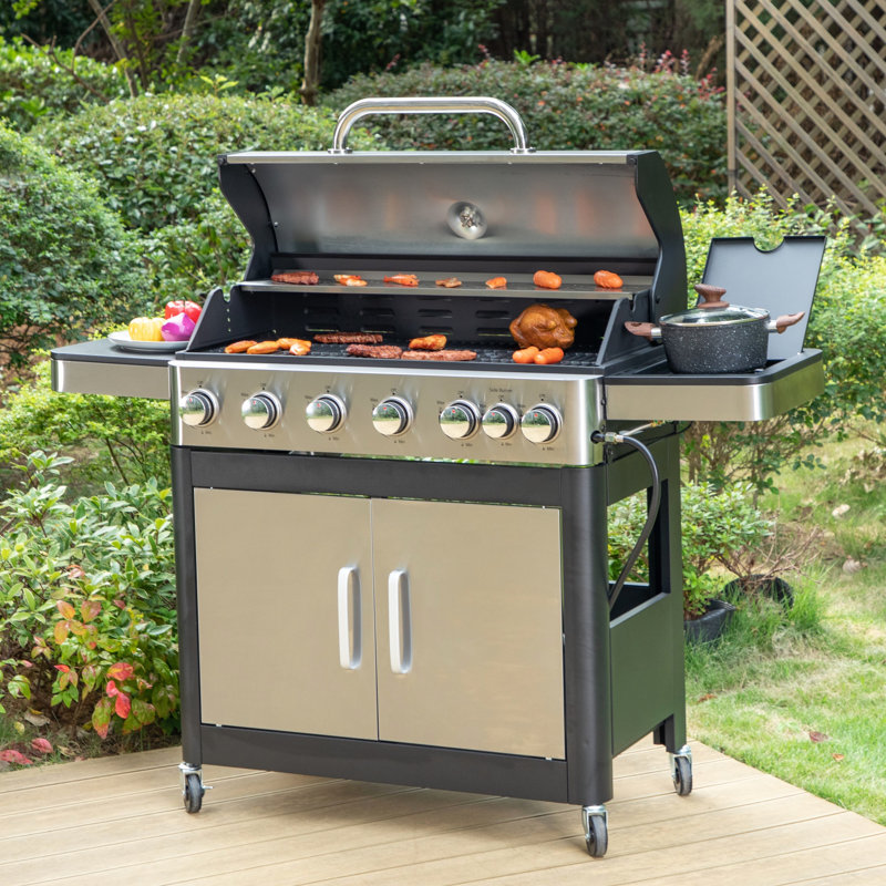 Alphamarts 7 - Burner Liquid Propane Gas BBQ Grill