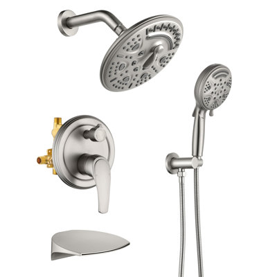 Système de douche avec valve brute