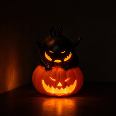 Pumpkin LED Candle Halloween Tabletop Ornament