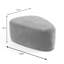 43.6cm Wide Triangle Solid Colour Footstool Ottoman-943944166