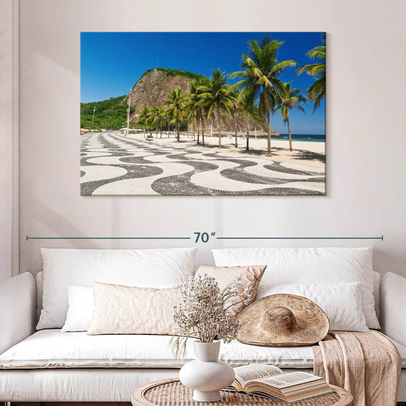 Gillard Copacabana Beach Sidewalk, H 32 po x l 48 po