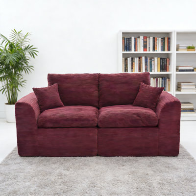 Modular Sectional Sofa Cloud Couch,Comfy Cloud Modern Sofa,2 Seater with Cushion Covers Removable Furniture for Living Room Bedroom Apartments Dorms,No Assembly Required