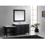 Ensemble de meuble-lavabo de salle de bain simple avec miroir 78 po Carrasquillo-697666478
