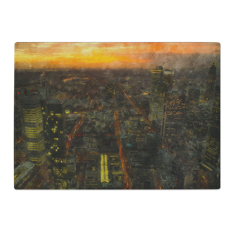 Frankfurt Skyline Vol.2 Chopping Board, 0.4cm H x 20cm W x 28.5cm L