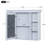 Blue Bathroom Mirror Cabinet - Concealed Storage, Adjustable Soft-close Hinges, Modern Style Door Hinge, Decor-1832967389
