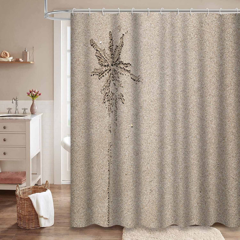 Rideau de douche imperméable avec 12 crochets, L 72 po x l 84 po