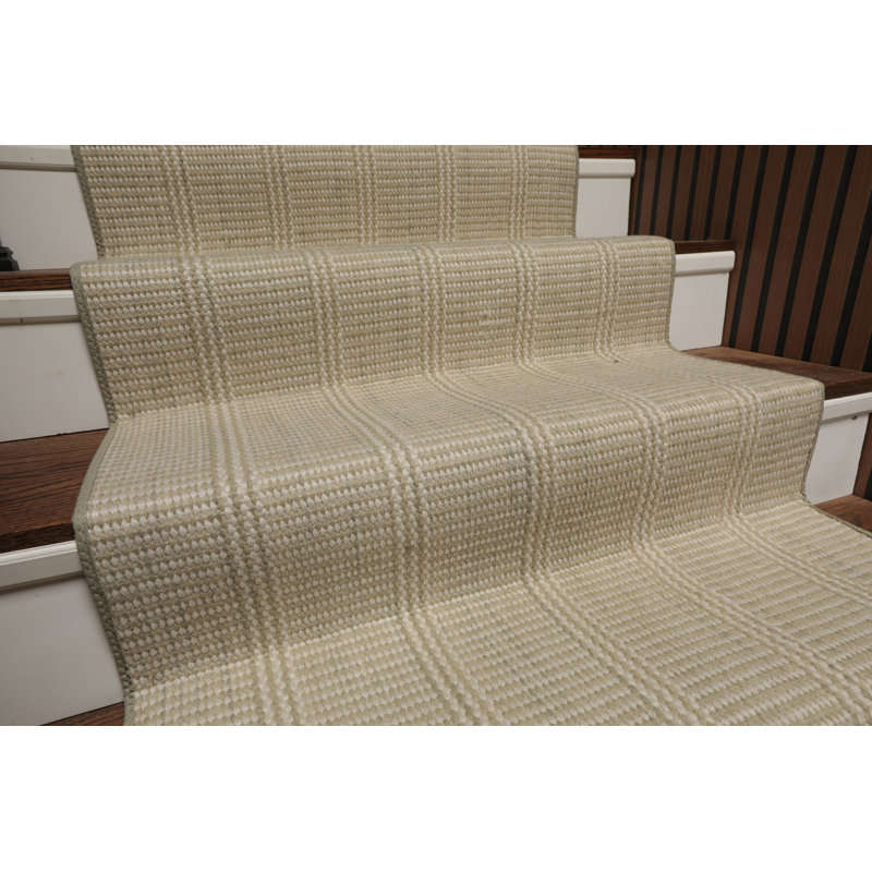 Tapis en laine fait à la main sur mesure, Tapis de couloir 2 pi 7 po x 19 pi