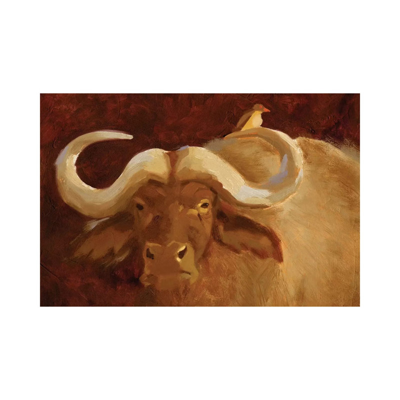 Cape Buffalo II 1 Piece Wrapped Canvas Wall Art, 30.48cm H x 45.72cm W x 1.905cm D
