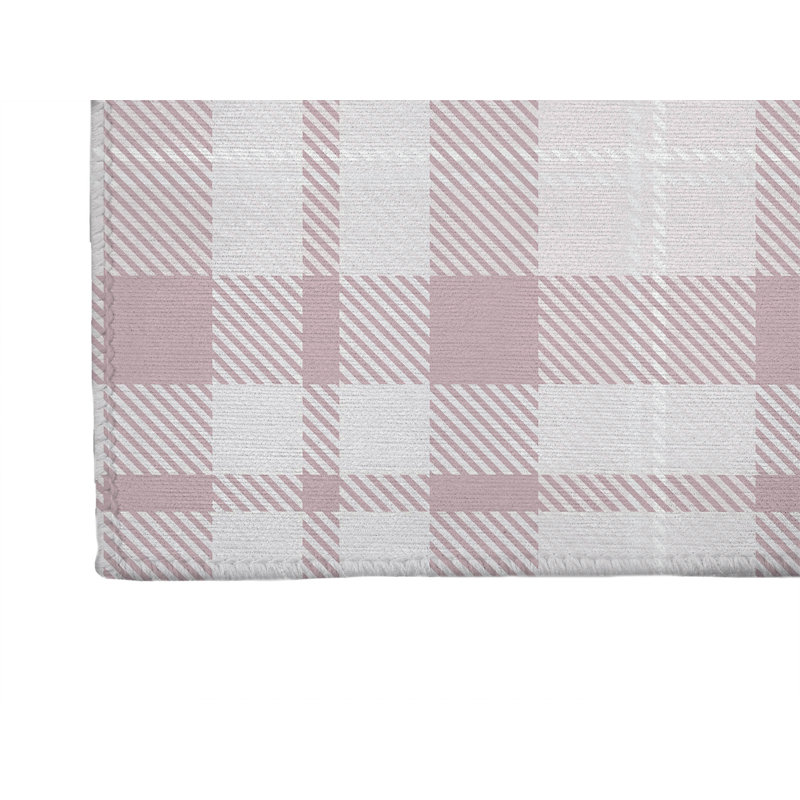 Gen Plaid Non-Slip Outdoor Rug, Runner 2'6" x 8'