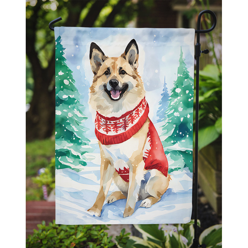 Drapeau de jardin en polyester à 2 faces, H 15,5 po x l 11,25 po