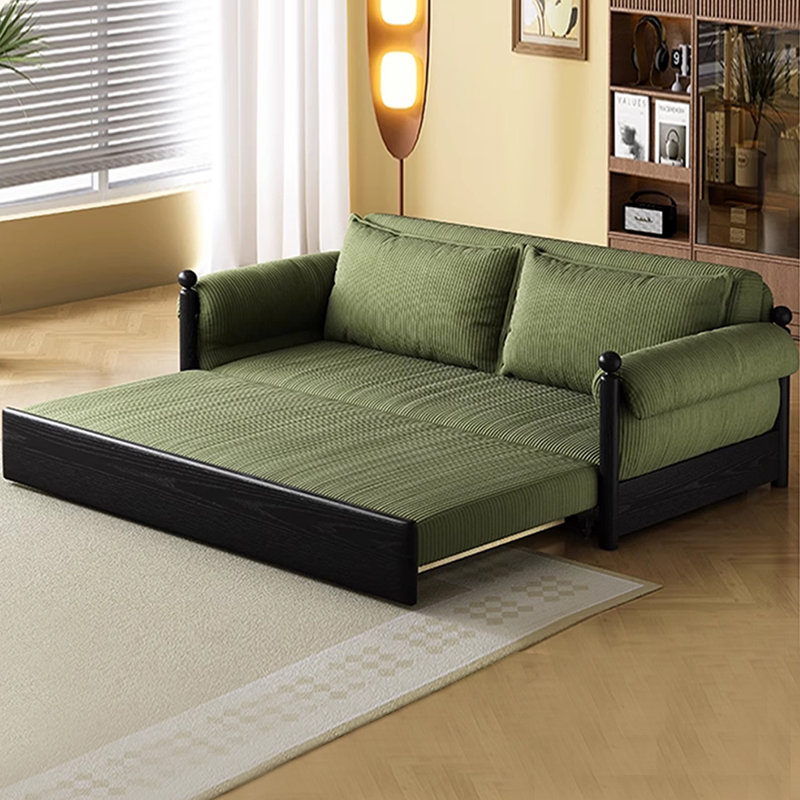 Canapé-lit convertible 3-en-1 de style moderne avec canapé-lit et dossier réglable, H 33,07 po x l 62,2 po x P 31,5 po