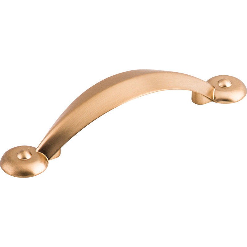 Angle Bar pull, Brushed Bronze, 3" Center to Center