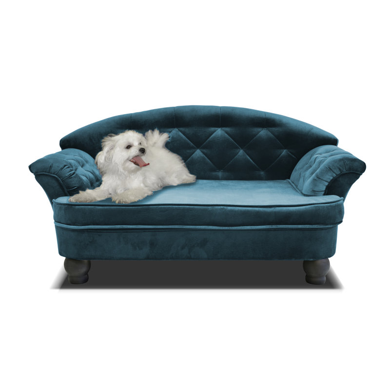 Debose Orthopedic Polyester Pet Bed, Turquoise