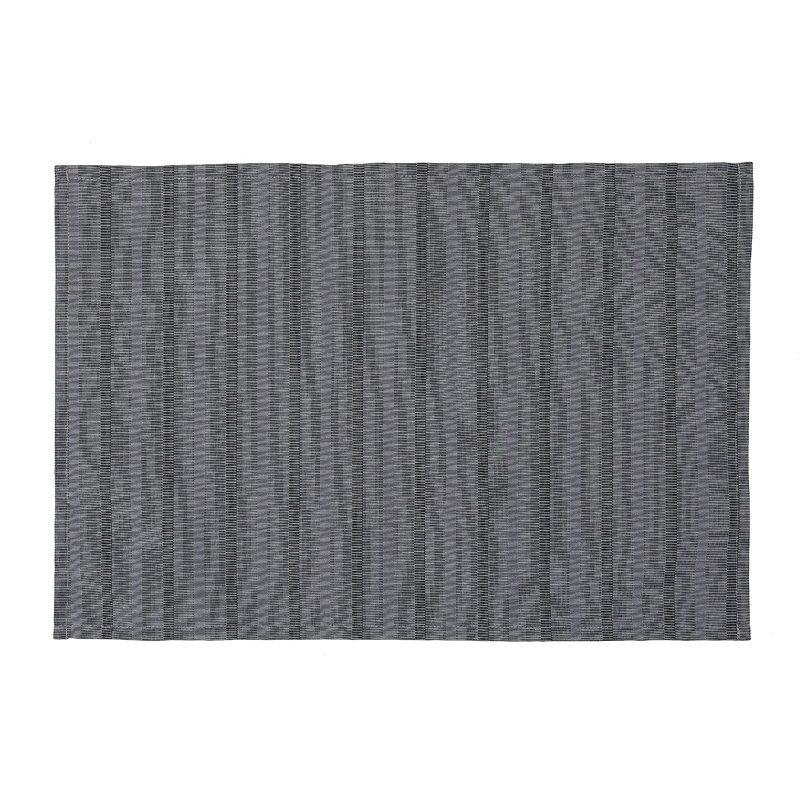 Ensemble de napperon 12 pièces Stripe, gris