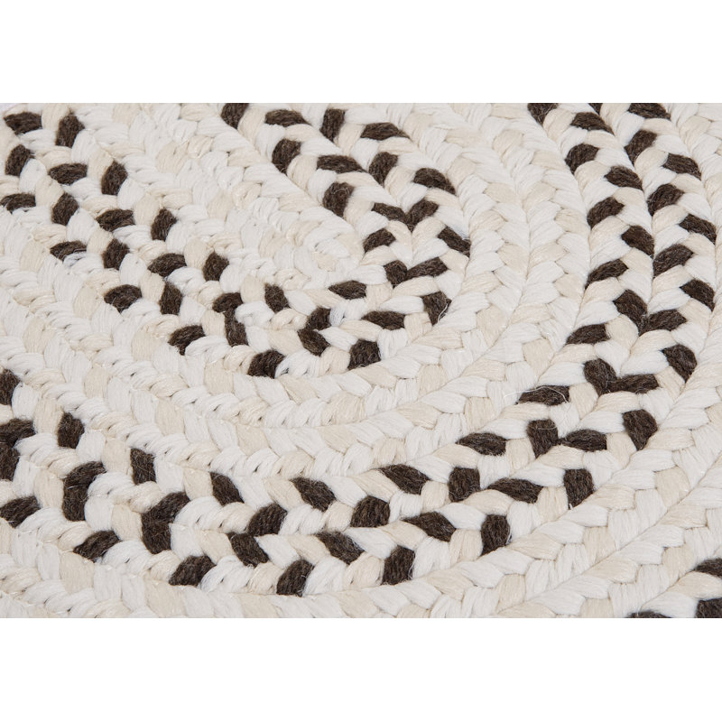 Tapis réversible en mélange de laine Talamantez - brun écorce, Rectangle 2 pi x 4 pi