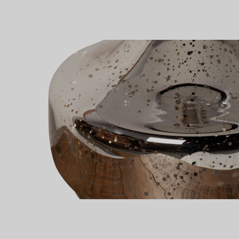 Ensemble de lampes de table en verre mercurisé 21 po Michelet