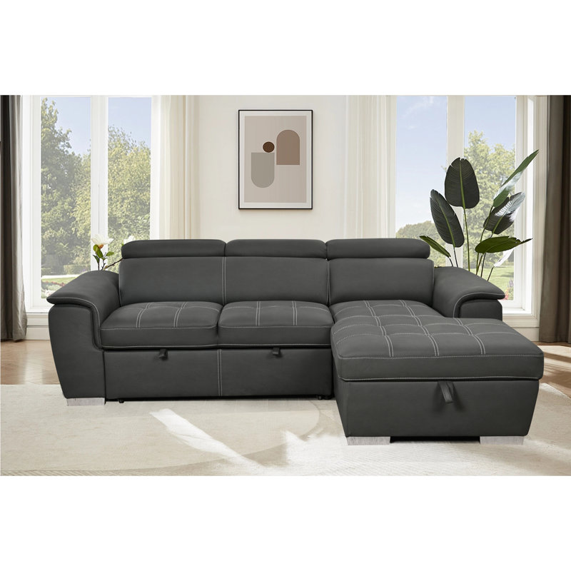 Clhoe 96.45'' Upholstered Sleeper Sofa