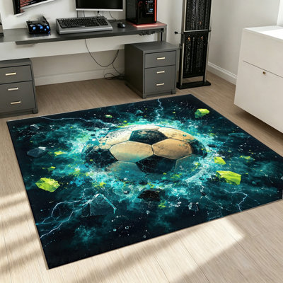 Tapis de soccer dynamique, conception de galaxie abstraite, tapis de sol effet Splash pour le salon, la chambre à coucher, les jeux, la décoration intérieure et les accessoires