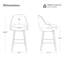 Tabouret de comptoir pivotant moderne-571318314
