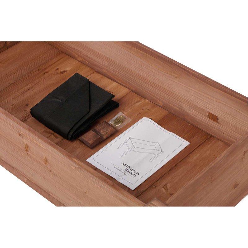 Lit de jardin surélevé 48 po x 24 po x 30 po pour plantes, légumes, fleurs et herbes