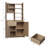 71" Tall Kitchen Pantry Cabinet, Farmhouse Hutch with Microwave Stand, Buffet w/ Rattan Doors & Drawers, Natural-431134061