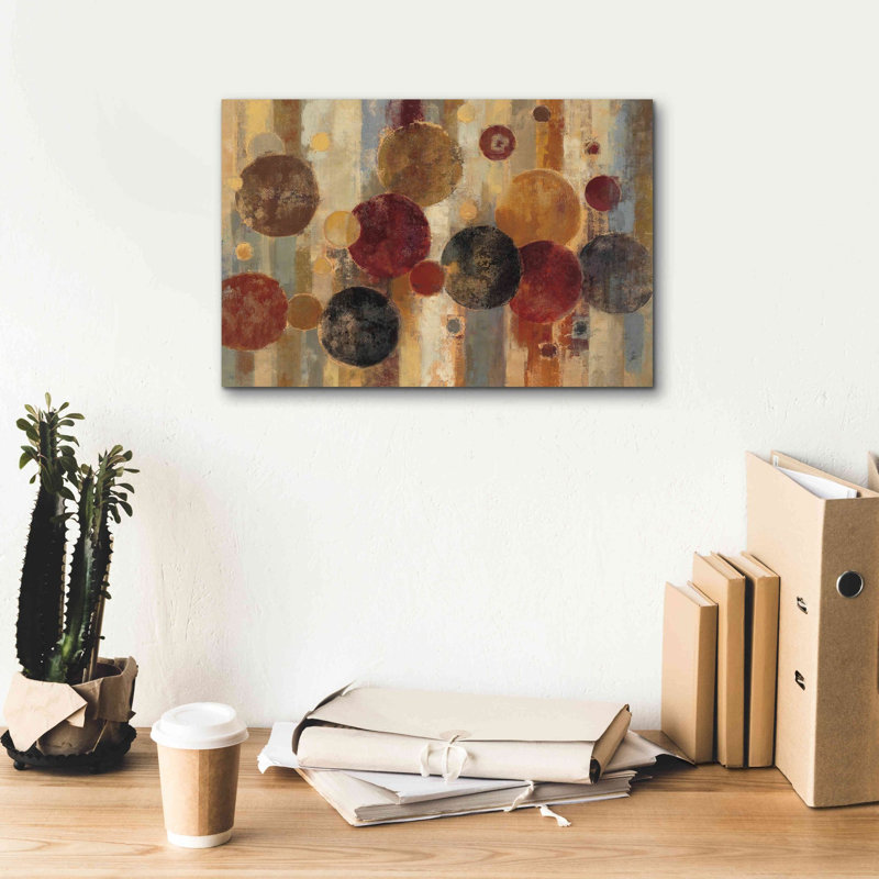 «Pendule» par Silvia Vassileva, art mural sur toile, H 12 po x l 18 po x P 0,75 po