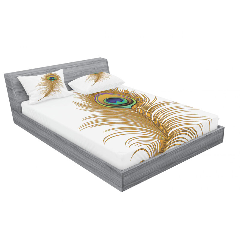 Microfiber Sheet Set, Queen Sheet Set with Fitted Sheet