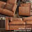 128" Leather Upholstered Sectional Sofa with Hidden Storage-387696366-387696367