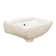 Vitreous China Rectangular Wall Mount Bathroom Sink with Overflow