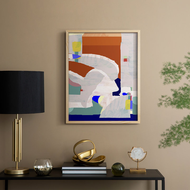 Lucca en couleur I, reproduction encadrée - bois massif, H 11 po x l 9 po