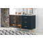 Buffet de rangement 2 portes 60,02 "avec tiroirs et tablettes, buffet en bois pour le salon, vestibule
