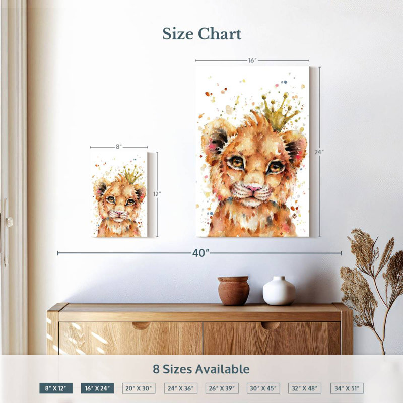 Brampt Little Lion, 12" H x 8" W
