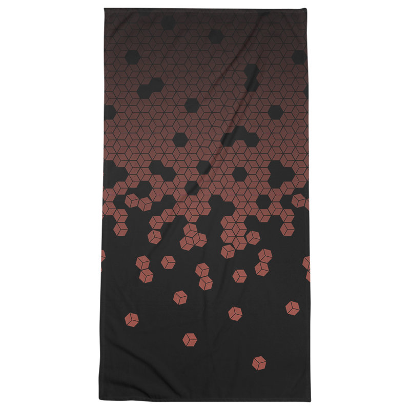 Serviette de bain cube culbuteur, Rouge