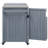 66.5" Outdoor Kitchen Island For Big Green Egg Grills, Solid Wood Outdoor Grill Cart For Tabletop Grill With Stainless Steel Top, Drawer, Compatible With Large Big Green Egg-366346321