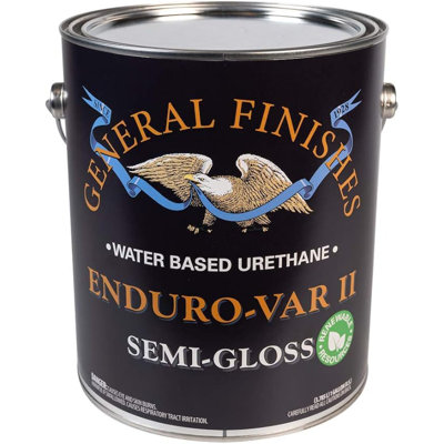 General Finishes Enduro-VAR II Water Based Urethane Semi Gloss Topcoat (1 Gallon)