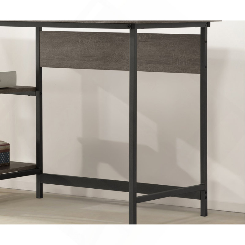 Weathered Gray Computer Desk